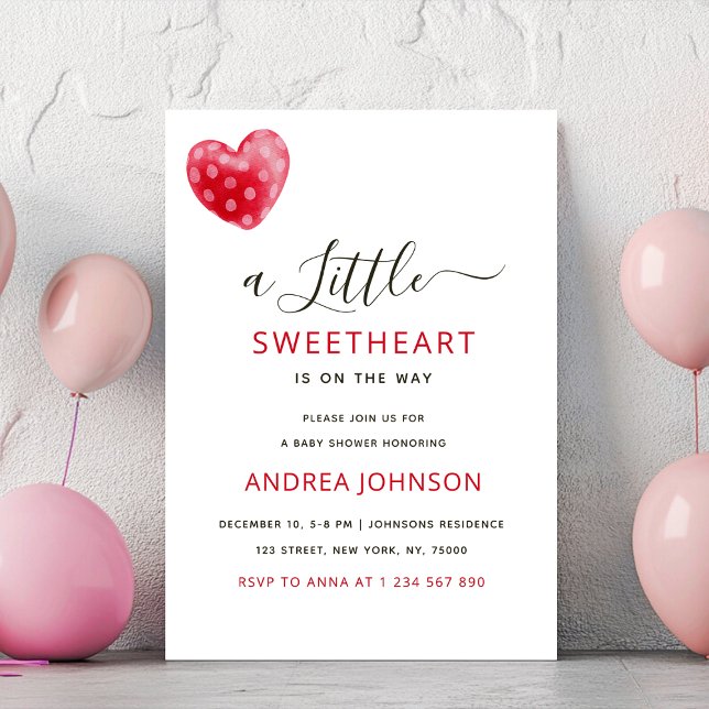 Chic Little Swehoney Valentines Day Baby Shower Spara Datumet (Skapare uppladdad)