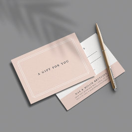  chic | Ljust rosa intyg för Elegant