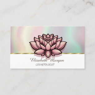 Chic Lotus Färgrik Visitkort