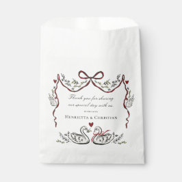 Chic Love Birds Wedding Favor Bags