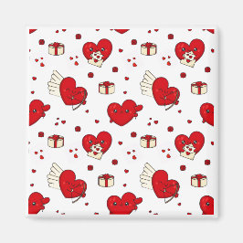 Chic Love-Themed Valentine’s Day Gift Red Heart Magnet