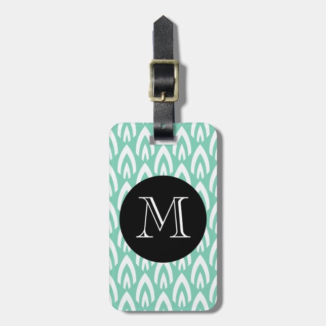CHIC LUGGAGE/BAG MÄRKRE_MODERN MINT/WHITE/BLACK BAGAGEBRICKA (Vertikal Framsida)