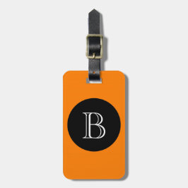 CHIC LUGGAGE/BAG TAG_32 ORNGE/BLACK/MONOGRAM BAGAGEBRICKA