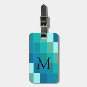 CHIC LUGGAGE/GIFT MÄRKRE_FÄRG BLOCK BLUE/AQUA BAGAGEBRICKA