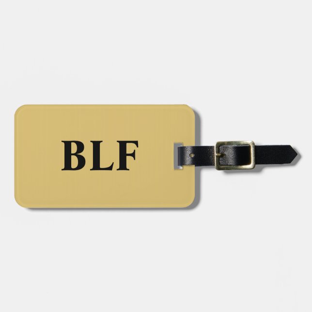 CHIC LUGGAGE/GIFT TAG_ FAST 43/MONOGRAM BAGAGEBRICKA (Horisontell Framsida)