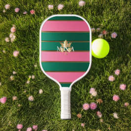 Chic Luxe Monogrammed Rosa och Grönt