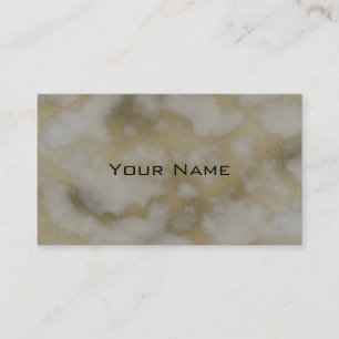Chic Luxury Grått & Guld Marble Mönster Background Visitkort