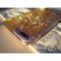 Chic Luxury Ro Guld Crystal iPhone 7/8 Plus Fodral