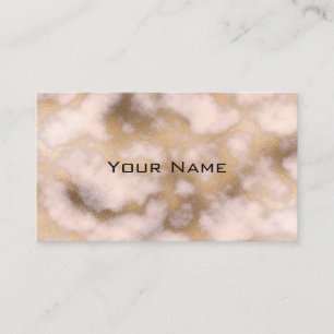Chic Luxury Ro Guld Marble Mönster Visitkort