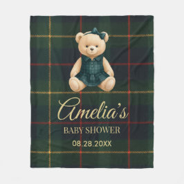 Chic Luxury Teddy Bear Baby Shower  Fleecefilt