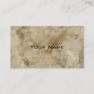 Chic Luxury Vintage Guld Marble Mönster - bakgrund Visitkort