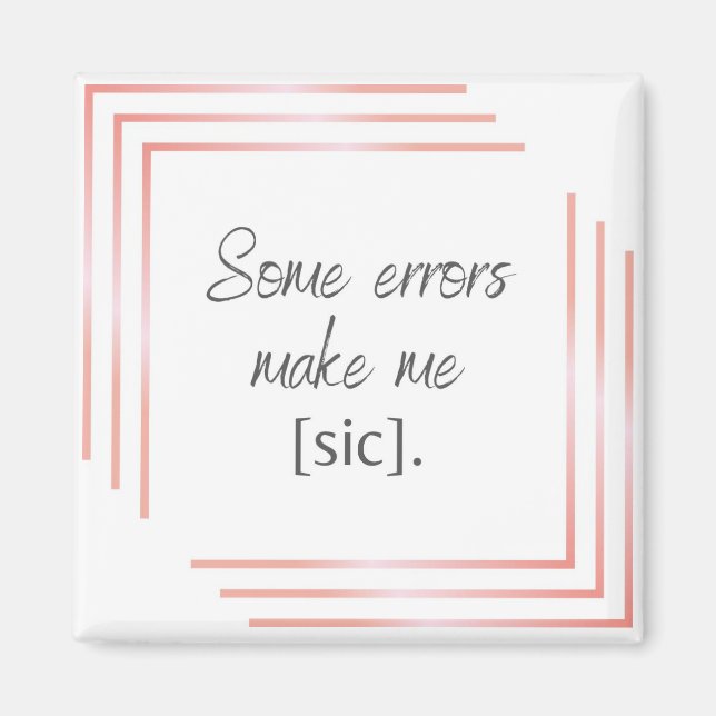 Chic Magnet för ditt favoritspråk älskare (Framsidan)