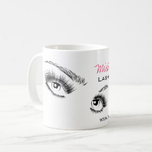 Chic Makeup för minimalistisk svartvitt Kaffemugg