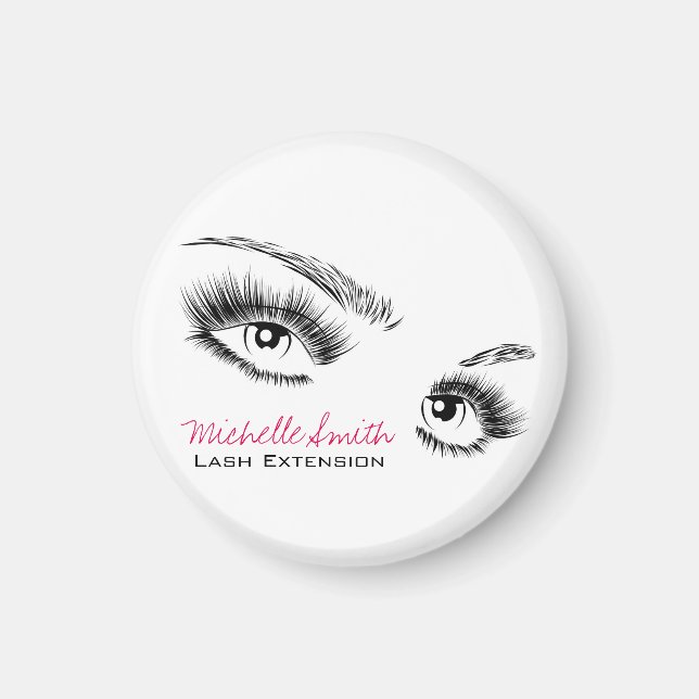 Chic Makeup för minimalistisk svartvitt Magnet (Framsidan)