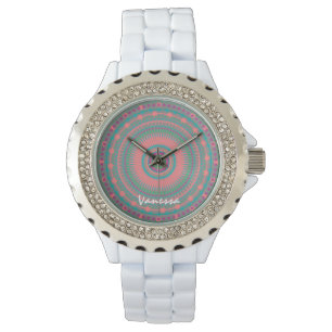 Chic Mandala Monogrammed Watch Armbandsur