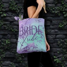 Chic Marble | Lavender Lila och Mint Brud Tribe Tygkasse