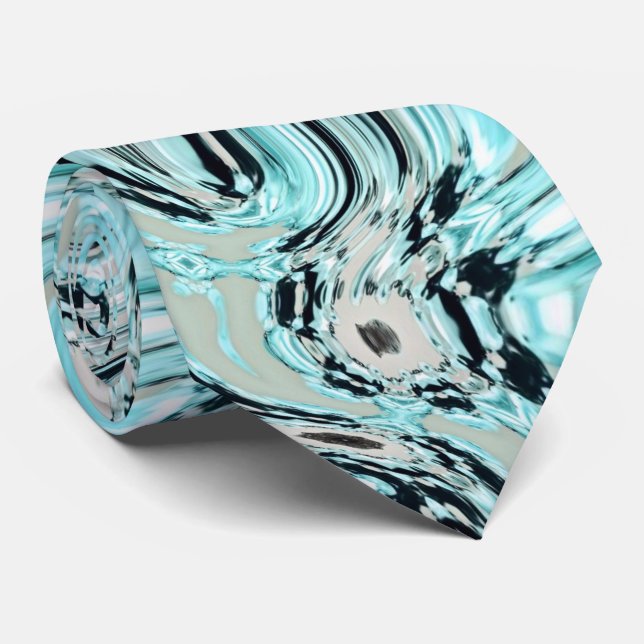 chic marble swirrrens mint aqua Blue vatten Slips (Rullad)