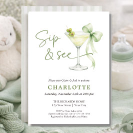 Chic Martini Tini En Könsneutral Klunk Och Se Inbjudningar