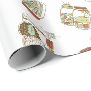 Chic masonburkar som slår in papper presentpapper