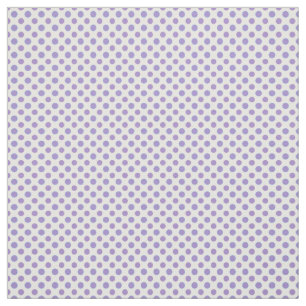 Chic Mauve på White Polka dots Mönster Fabric Tyg
