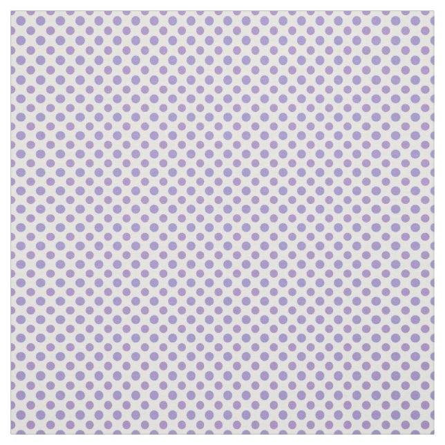 Chic Mauve på White Polka dots Mönster Fabric Tyg (Provkarta)