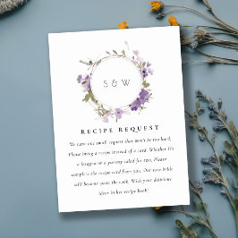 Chic Meadow Lilac Blommigt Begäran om utandningsre Tilläggskort