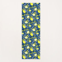 Chic Medelhavet Rustik Citroner Blått Blad