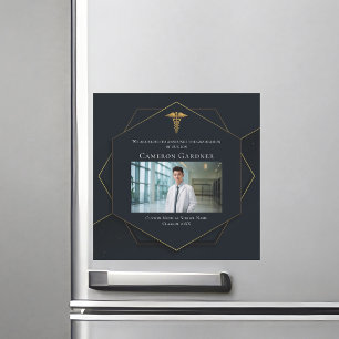 Chic Medical School Photo Studenten Magnet Card