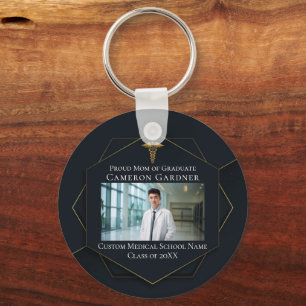 Chic Medical School Photo Studenten Parent Nyckelring