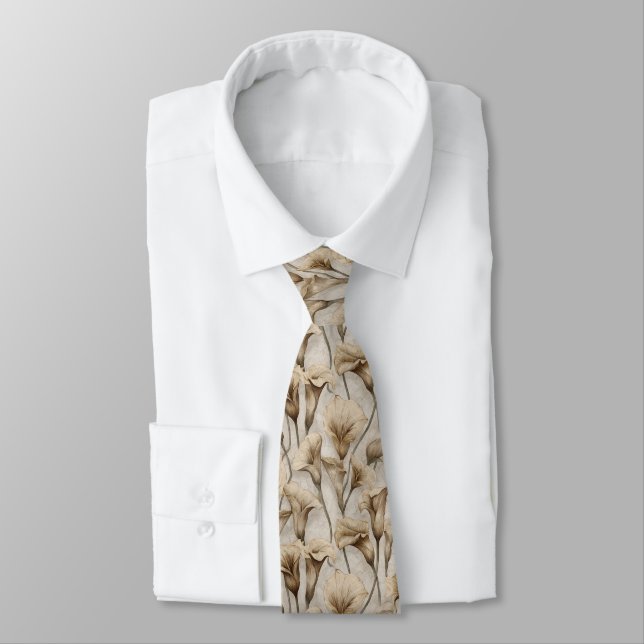 Chic Menswear Ties Calla Lilies Slips (Bunden)