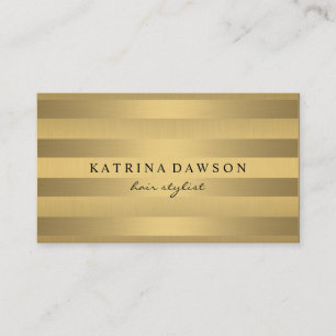 Chic Metallic Guld med subtle Rand Visitkort