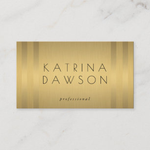Chic Metallic Guld med subtle Rand Visitkort
