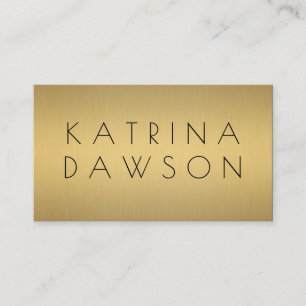 Chic Metallic Guld Visitkort