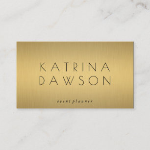 Chic Metallic Guld Visitkort
