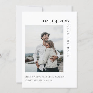 CHIC MINIMAL CLEAN ANPASSNINGSBAR FOTO SPARA DATKO TACK KORT