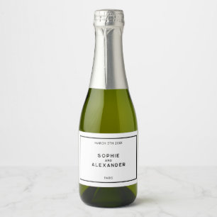 Chic - minimal Fransk, svart och vit Bröllop