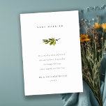 Chic Minimal jul i Gräs Gren Mycket marin Julkort<br><div class="desc">Om du vill ha fler anpassningar eller andra matchande artiklar kan du kontakta mig på yellowfebstudio@gmail.com</div>