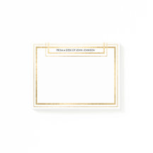 Chic Minimalism Golden Foil Office-meddelande