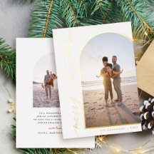 Chic Minimalist Calligraphy Arch God jul