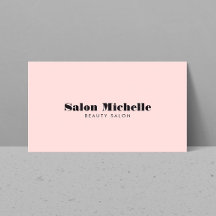 Chic Minimalist Pastel Rosa Boutique Salon