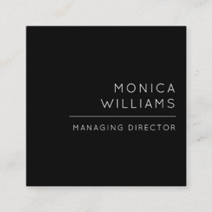 Chic Minimalist professionell Fyrkantigt Visitkort