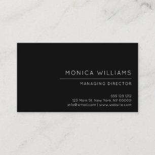 Chic Minimalist professionell Visitkort