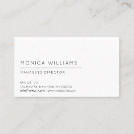 Chic Minimalist professionell Visitkort