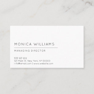 Chic Minimalist professionell Visitkort