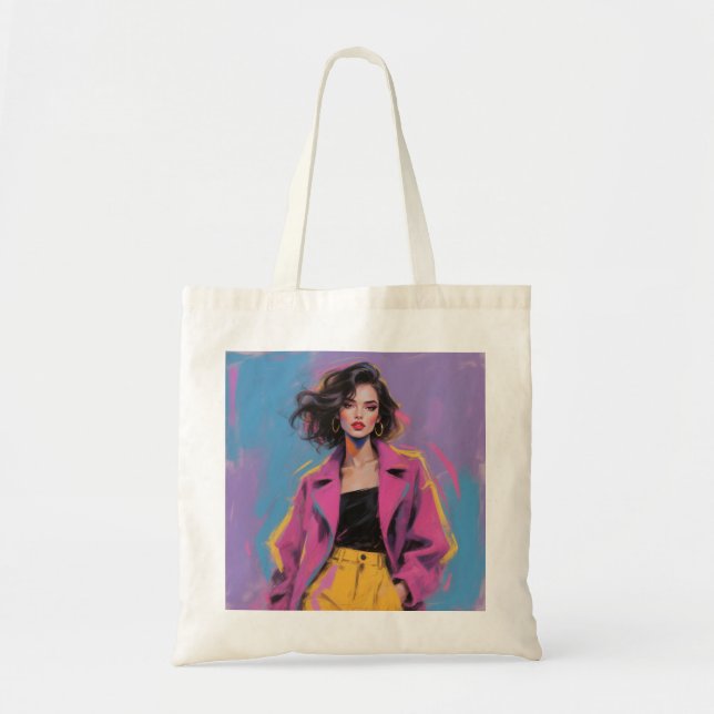 Chic Minimalist Tote Bag  Tygkasse (Framsidan)