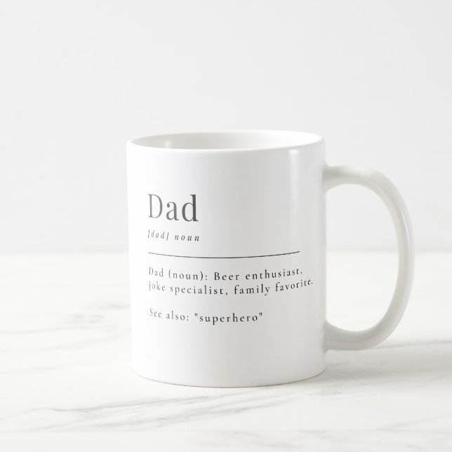 Chic Minimalistisk lexikondefinition Pappa Kaffemugg (Höger)