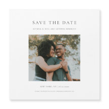 Chic - minimalt modernt foto Spara datum magneter