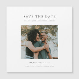 Chic - minimalt modernt foto Spara datum magneter