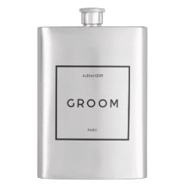 Chic Minsta Fransk Svartvitt Groom Namn Fickplunta