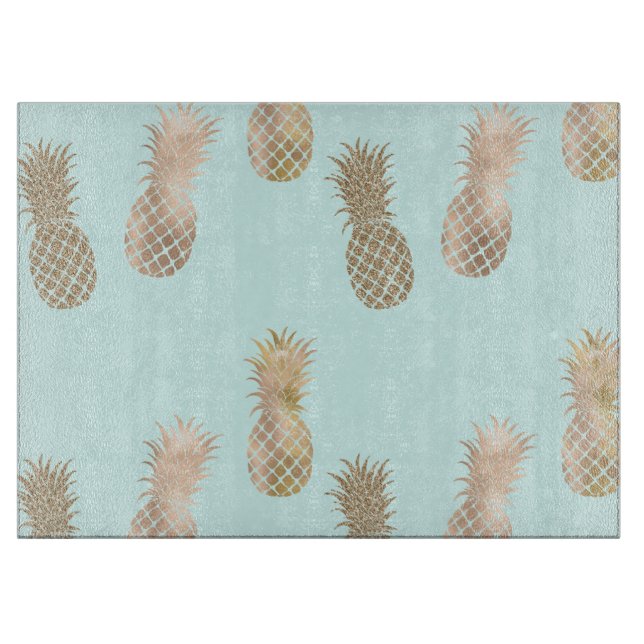 Chic Mint Guld Glam Pineapples (Framsidan)